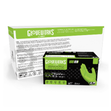 Gloveworks HD Green Nitrile PF Ind Gloves